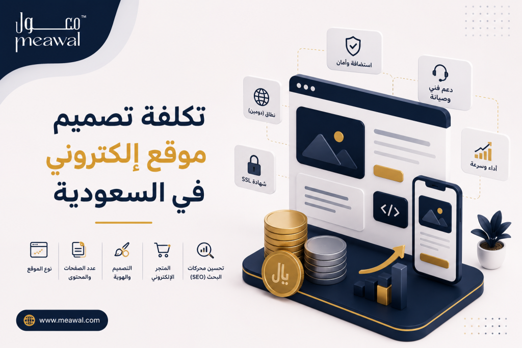 تكلفة تصميم موقع إلكتروني في السعودية